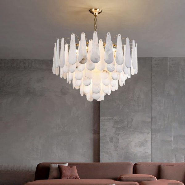 Leon Alabaster Chandelier - Image 5