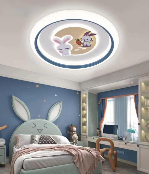 Round Bunny Ceiling Lamp - Image 4