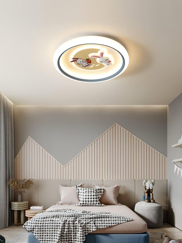 Round Bunny Ceiling Lamp - Image 5