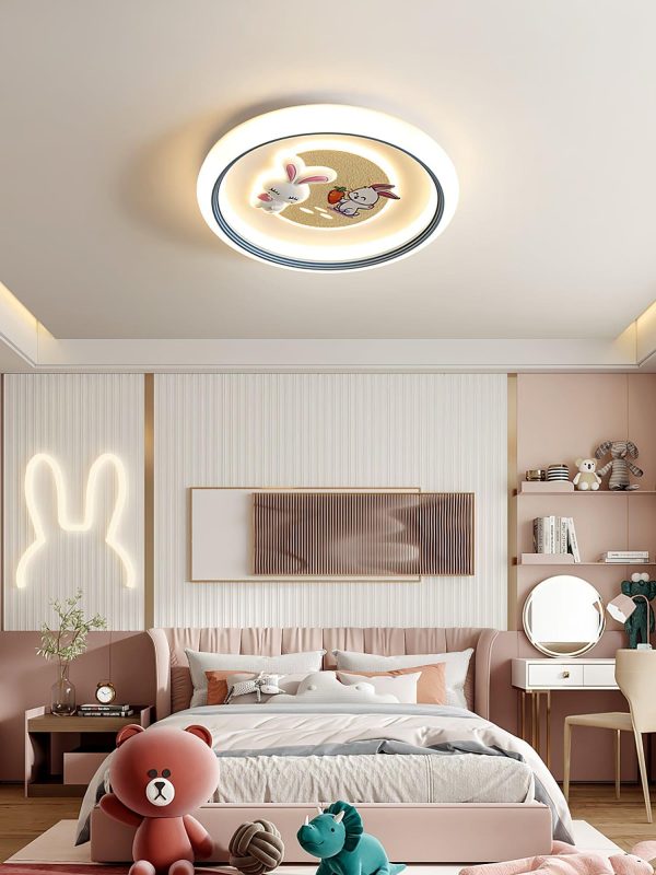 Round Bunny Ceiling Lamp - Image 6