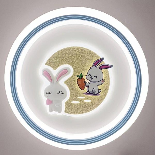 Round Bunny Ceiling Lamp - Image 3