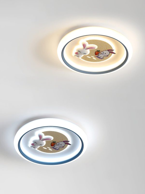Round Bunny Ceiling Lamp - Image 8